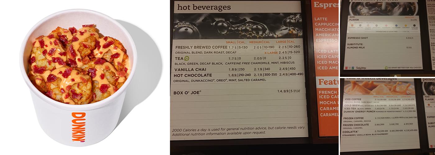 Dunkin' Menu