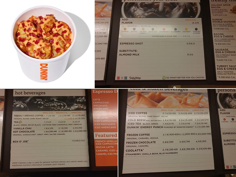 Dunkin' Menu