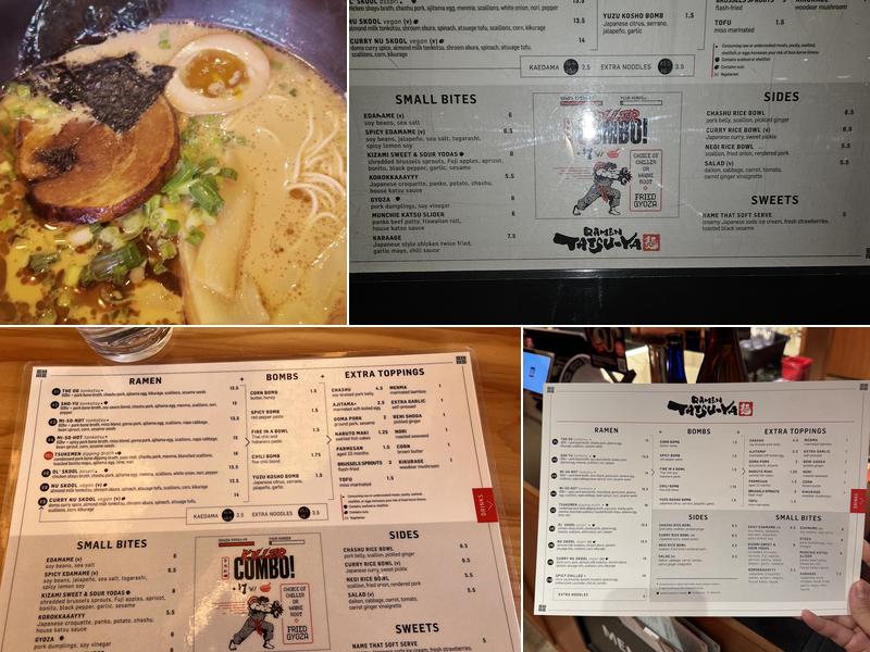 Ramen Tatsu-ya Menu