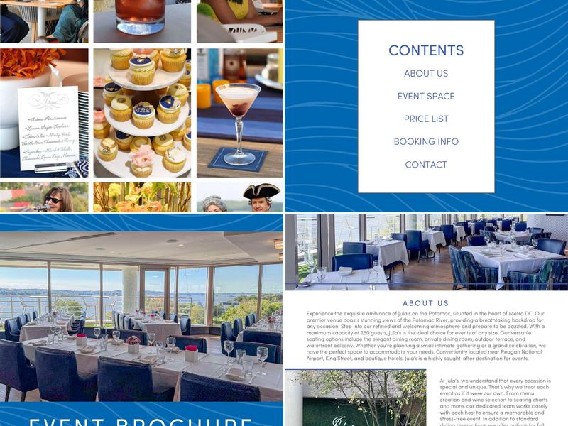 Jula's on the Potomac Menu