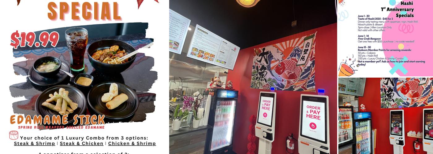 Hashi Japanese Kitchen - Allen Menu