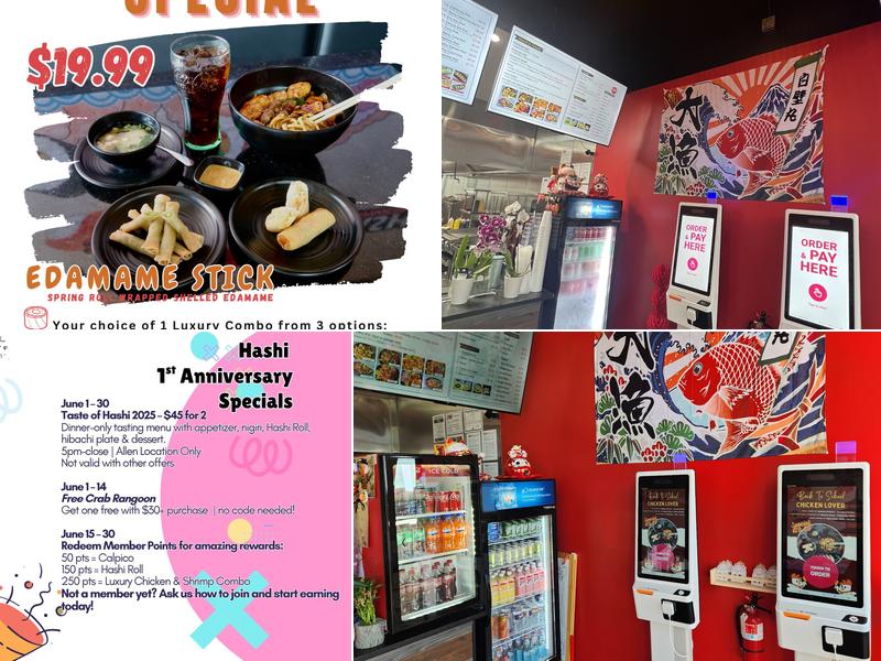 Hashi Japanese Kitchen - Allen Menu