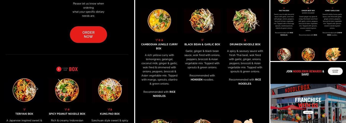 Noodlebox Menu