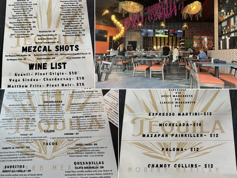 Tequila Modern Mexican Menu