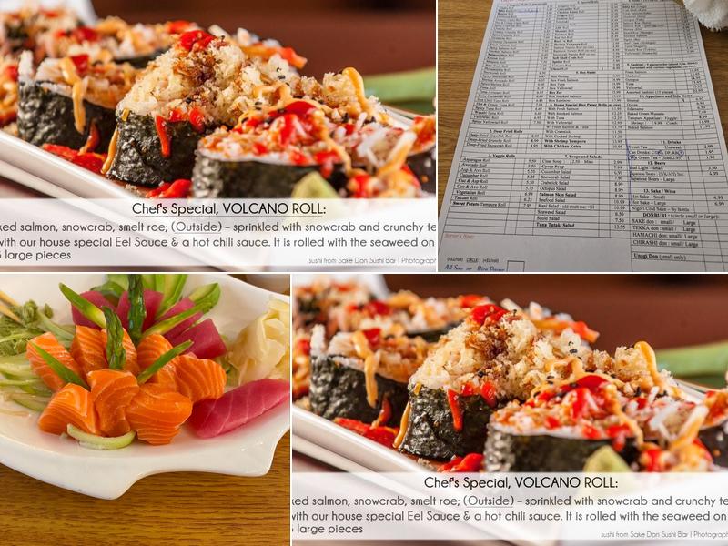 Okini Sushi Bar Menu