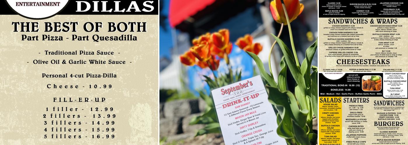 September's Too Menu