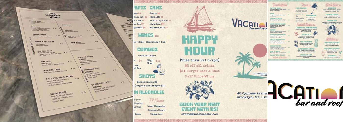 Vacations BK Menu