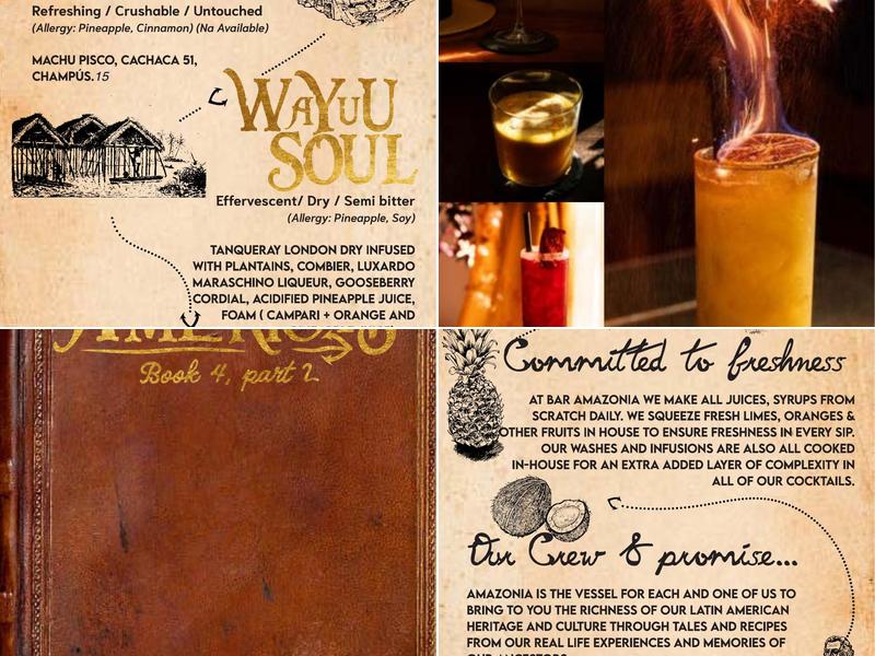 Amazonia Menu