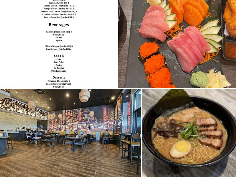 Kurogi Ramen and Sushi Menu