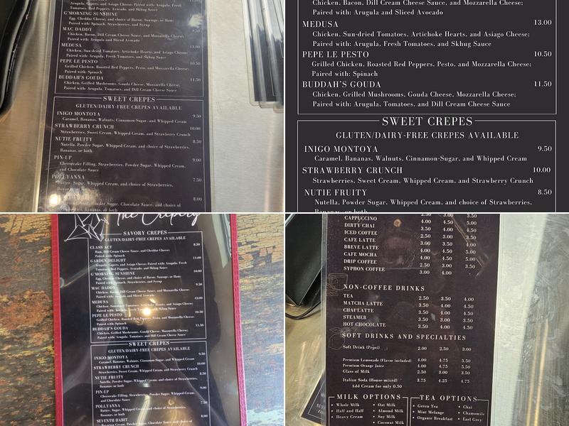 The Crepery Syracuse Menu