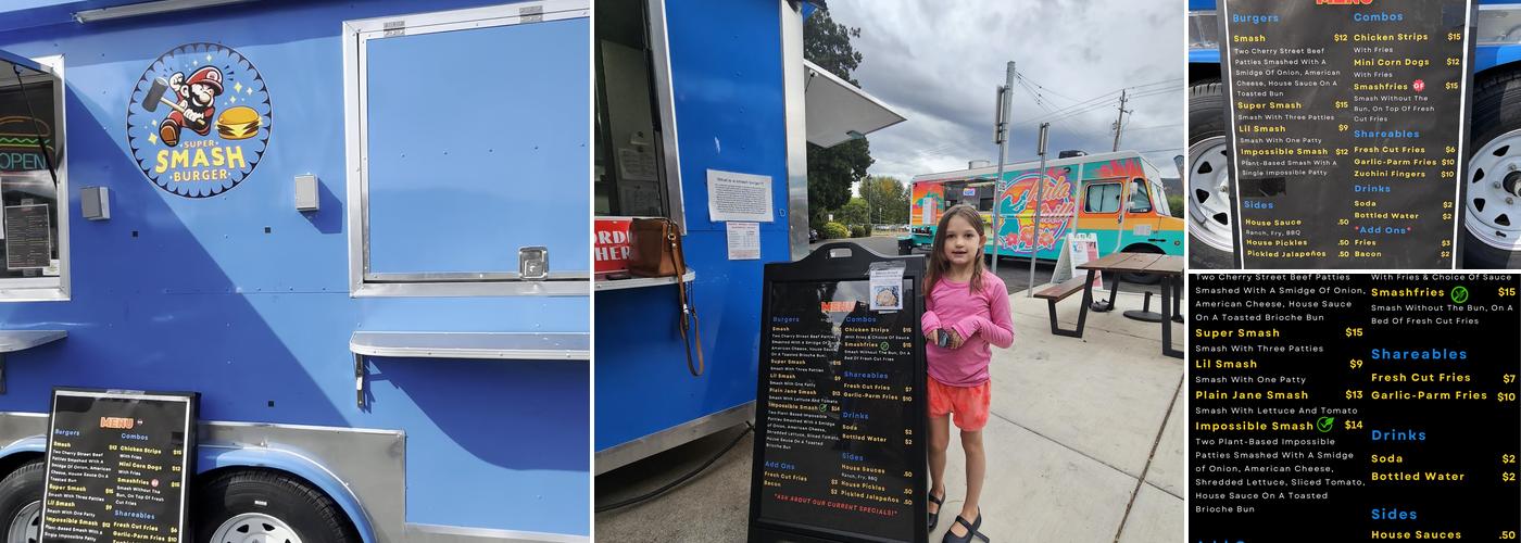 Super Smash Burger Menu