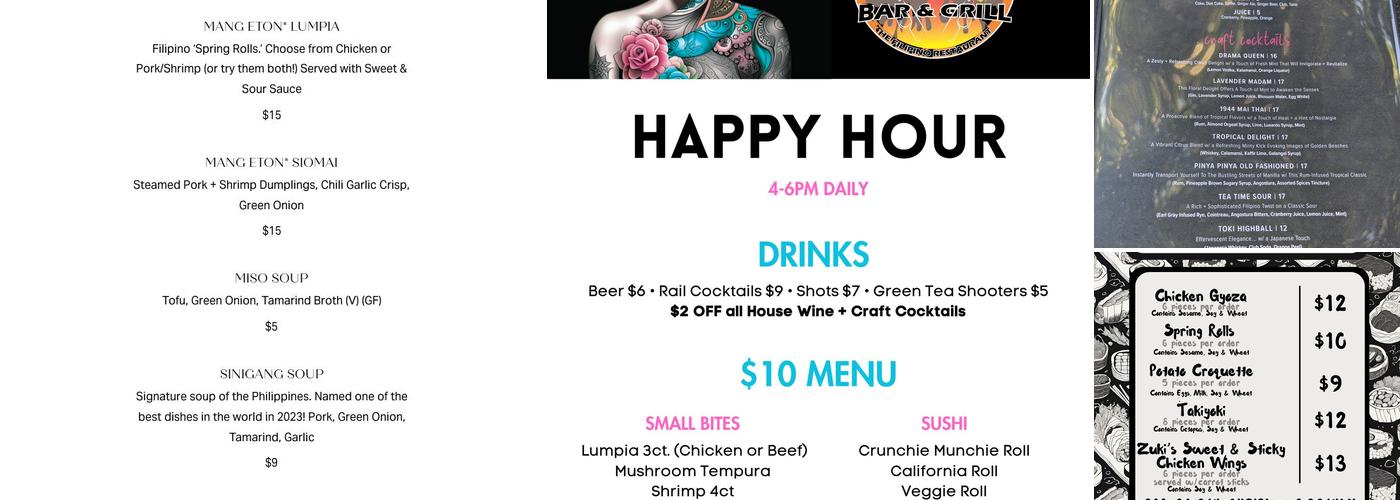 Zuki Moon Menu