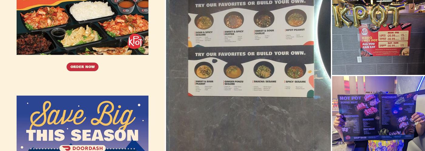 KPOT Korean BBQ & Hot Pot Menu