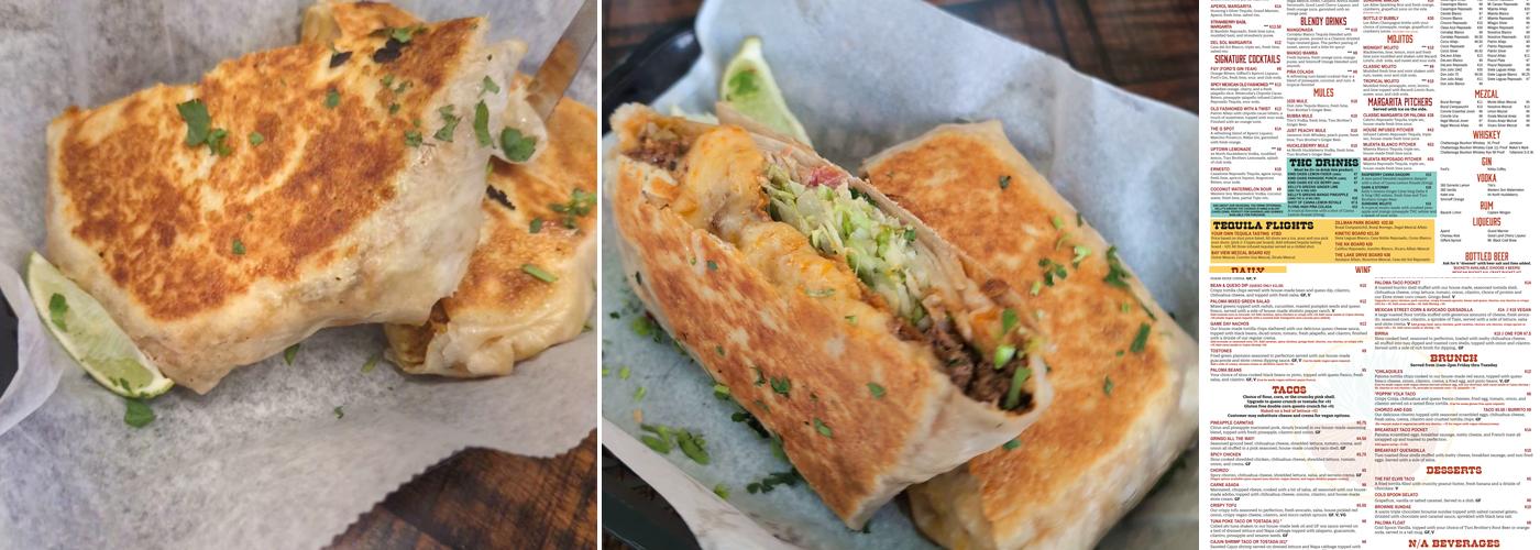 Paloma Taco + Tequila Bay View Menu