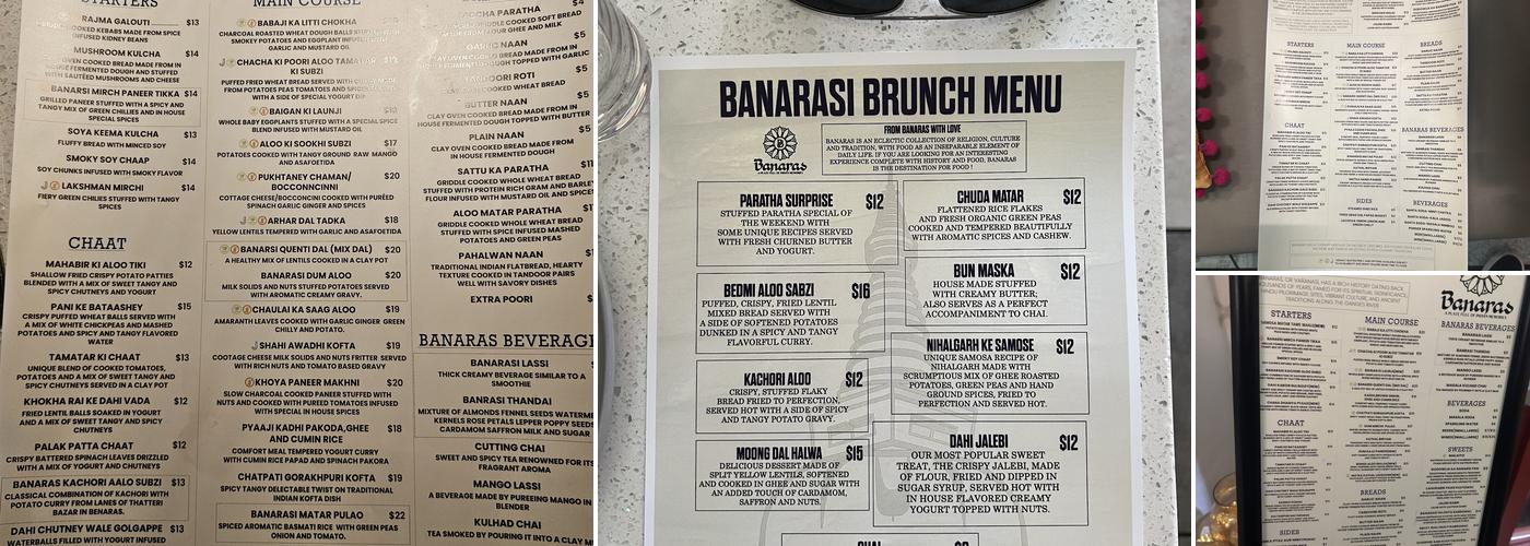 Banaras Menu