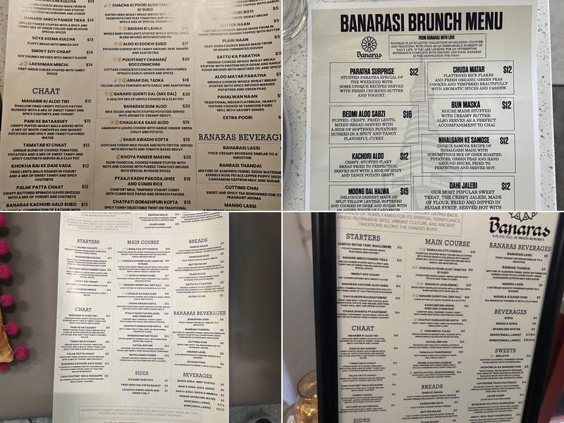 Banaras Menu