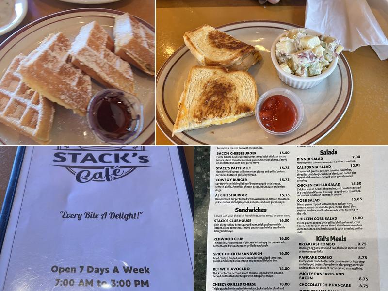 Stack's Café Menu
