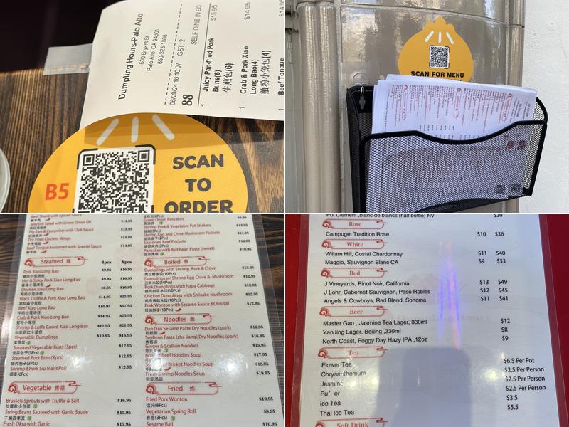 Dumpling Hours-Palo Alto Menu