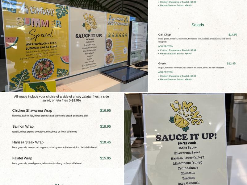 Limone Mediterranean - Torrance Menu