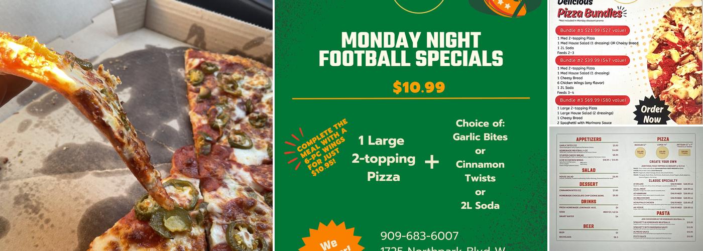 university ave pizzeria Menu