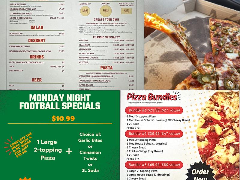 university ave pizzeria Menu