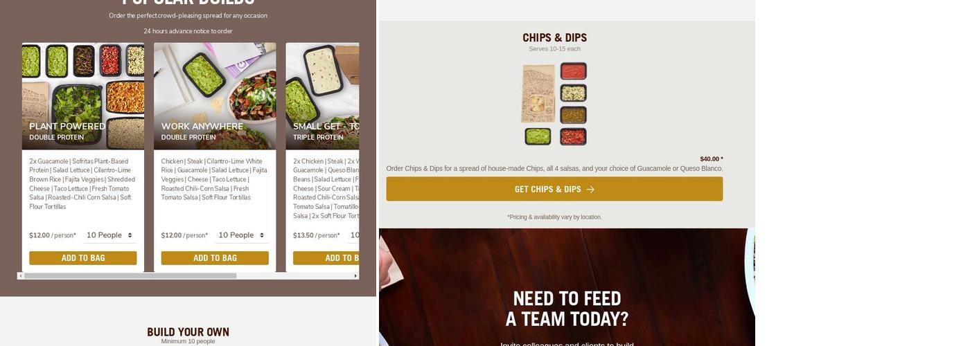 Chipotle Mexican Grill Menu