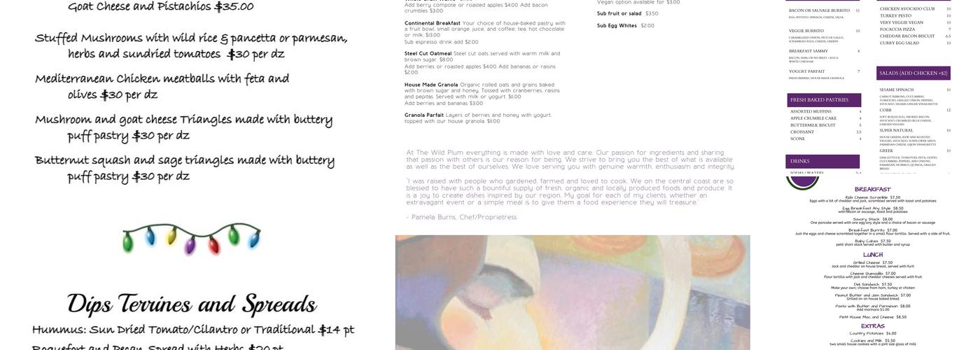 Wild Plum Kitchen Menu