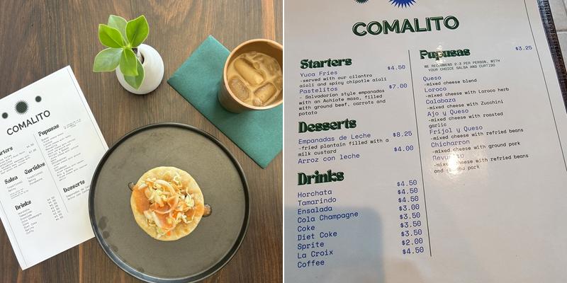 Comalito Menu