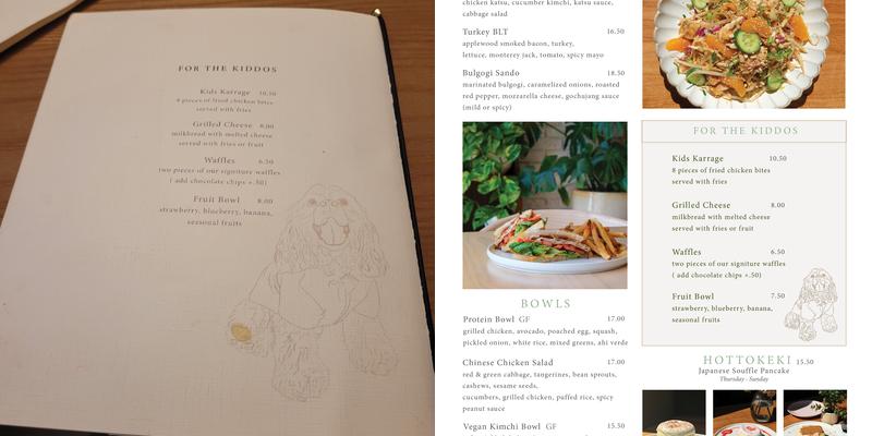 Blossom Cafe Menu