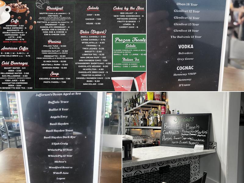 Caffe Italia Menu
