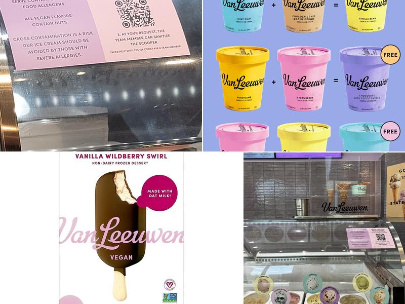 Van Leeuwen Ice Cream Menu