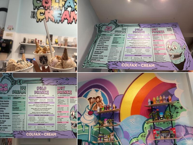 Colfax and Cream Menu