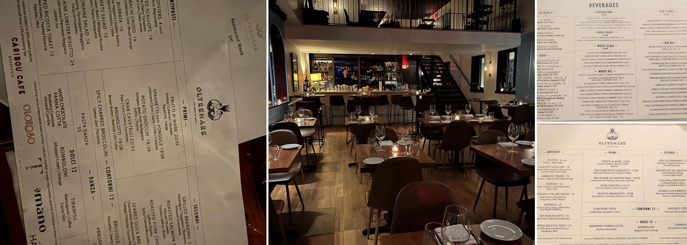 Oltremare Menu
