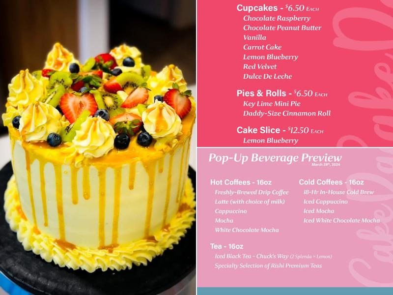 Cake Daddy's Menu