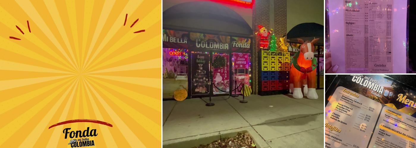 Mi Bella Colombia Fonda Menu