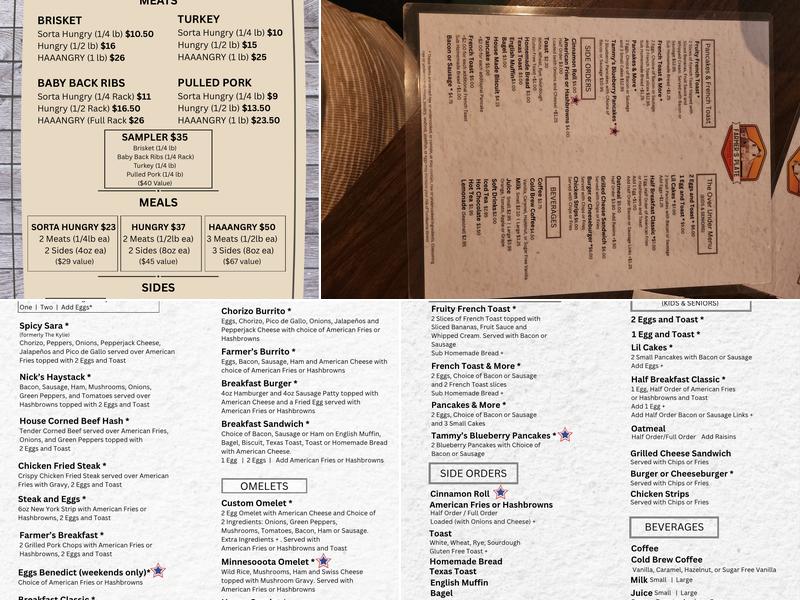 Farmer's Plate Hometown Cafe Menu