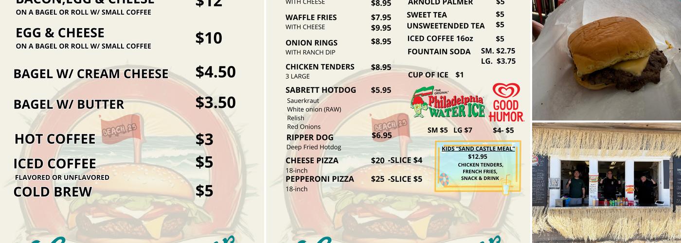 Splash Burger Menu