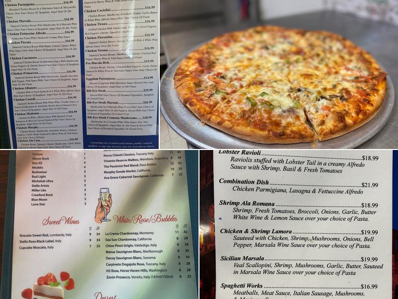 Joe's Italian Menu