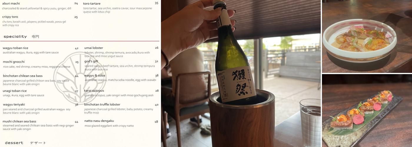 Yozora Japanese Kissa Restaurant Menu