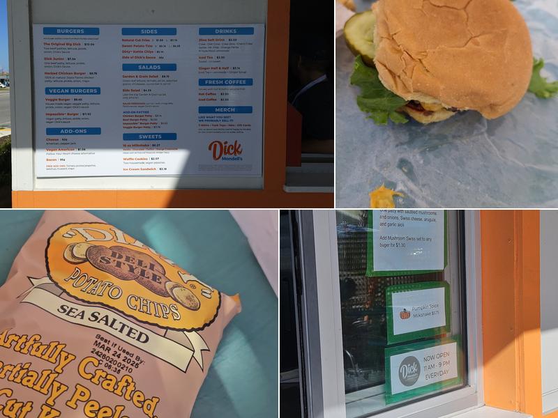 Dick Mondell's Burgers & Fries Menu