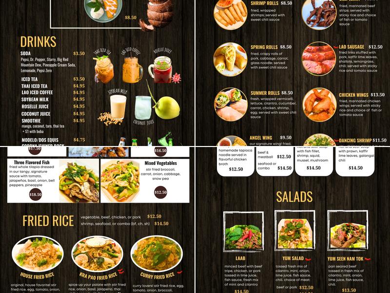Little Laos Menu
