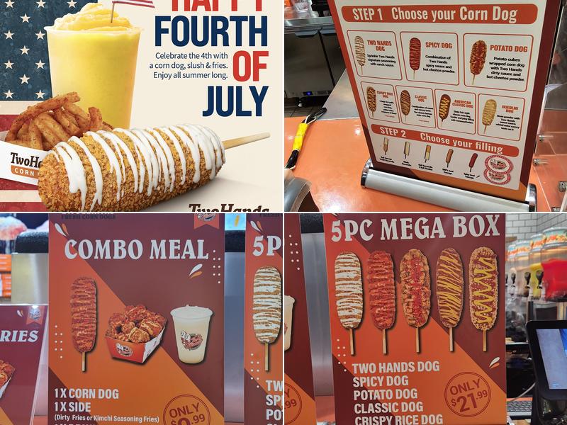 Two Hands Corn Dogs Menu