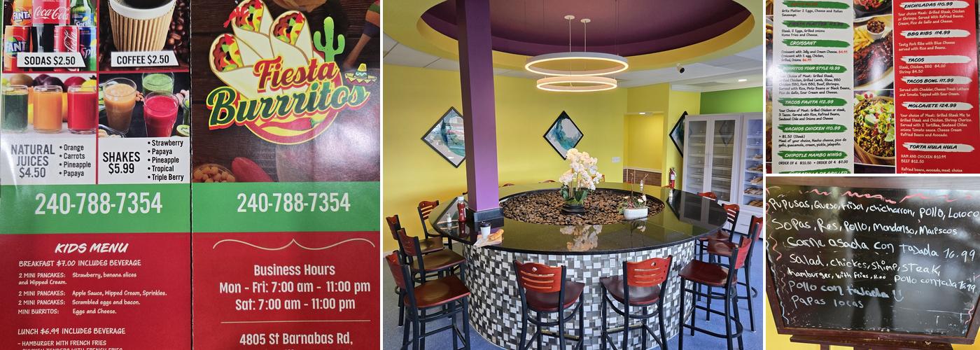 Fiesta Burritos Menu