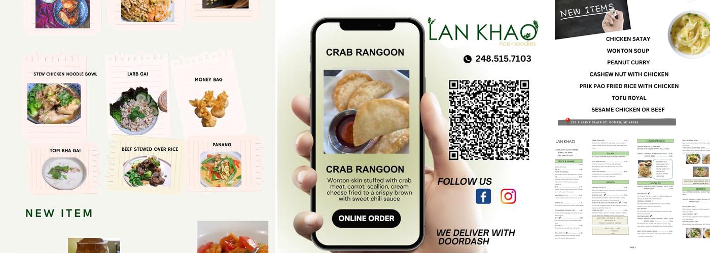 LAN KHAO Menu