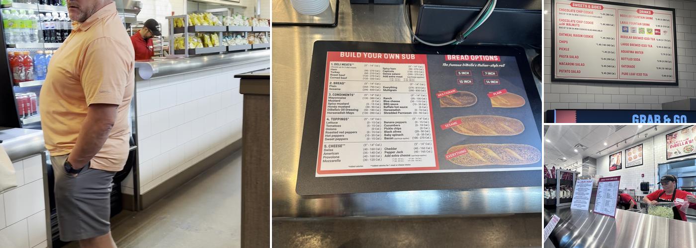 DiBella's Subs Menu