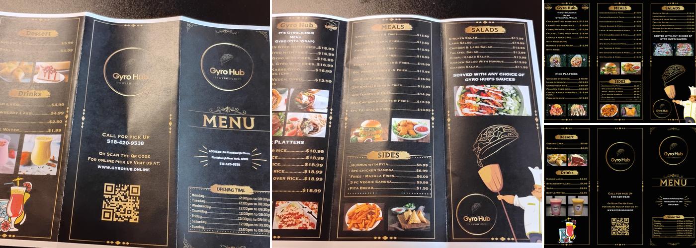 Gyro Hub Plattsburgh Menu
