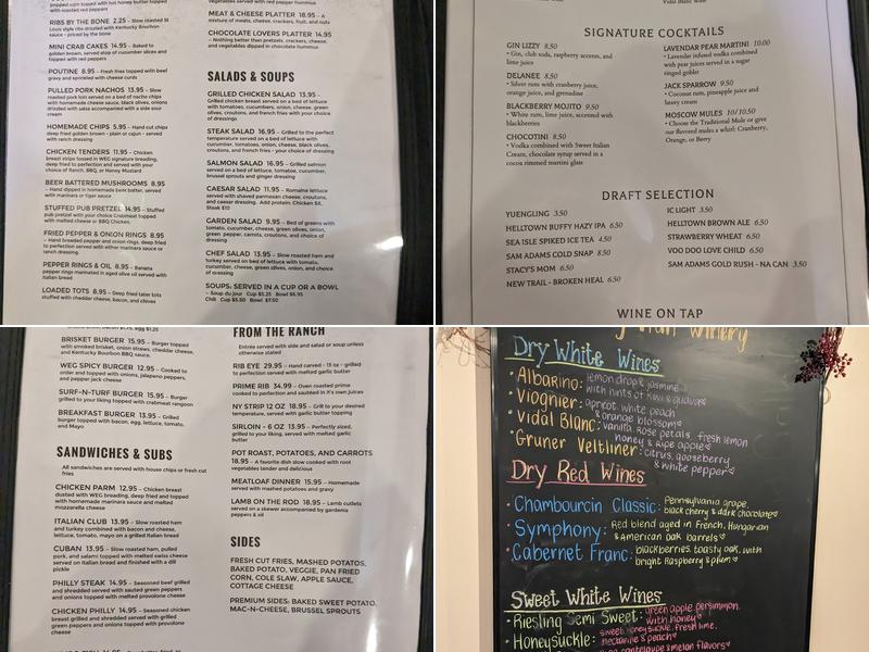 West End Grill Menu