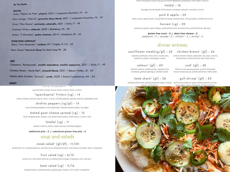 HUGO's Wood Fired Kitchen Menu