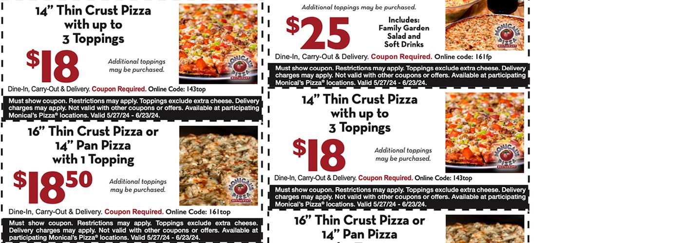 Blitz pizza Menu