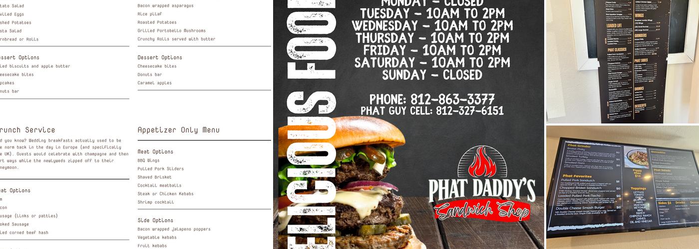 Phat Daddy's BBQ Menu